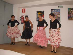   Una de las actuaciones flamencas que se llevaron a cabo en la casa de la cultura 