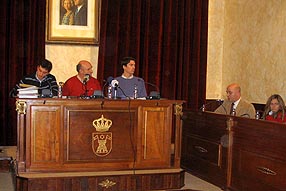 Salón de Plenos del Ayuntamiento-Foto de archivo