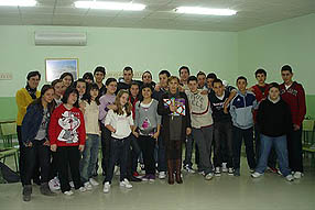 Jóvenes participantes en el curso