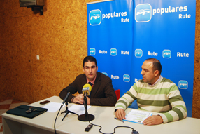 Agustín Palomares y David Ruiz durante la rueda de prensa