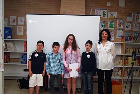 Sesión de cuentacuentos en el colegio de Los Pinos y  ganadores del concurso de redacciones de Cuenta Conmigo