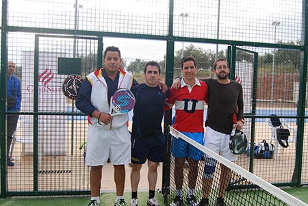 De izquierda a derecha, los cuatro finalistas: Jesús  Porras, Manuel Pérez, Daniel Porras y Javier Pérez