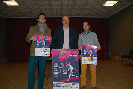 La  presentación en Rute de la II Media Maratón ha correspondido a Manuel Lara,  Antonio Ruiz y José Ariza